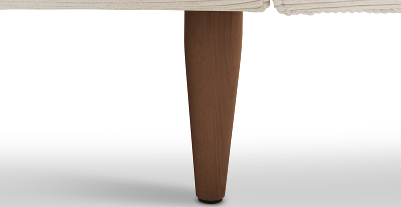 Klem Slim 231 x 231 Köşe Ahşap Ayak - Fitilli Kadife