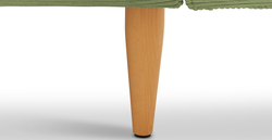 Klem Fildişi Sisli Yeşil 3-3-1 Koltuk Takımı - Doğal Doku & Fitilli Kadife