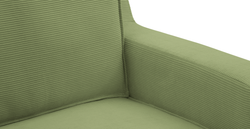 Klem Vanilya Üçlü ve Sisli Yeşil İkili Koltuk Takımı - Kadife & Fitilli Kadife