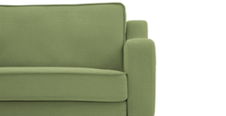 Klem Vanilya Üçlü ve Sisli Yeşil İkili Koltuk Takımı - Kadife & Fitilli Kadife