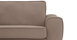 Klem Deniz Köpüğü Üçlü ve Sütlü Kahve Tekli Koltuk Takımı - Bukle & Fitilli Kadife