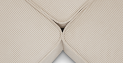 Klem Slim Kemik Köşe ve Puf Small Koltuk Takımı - Fitilli Kadife