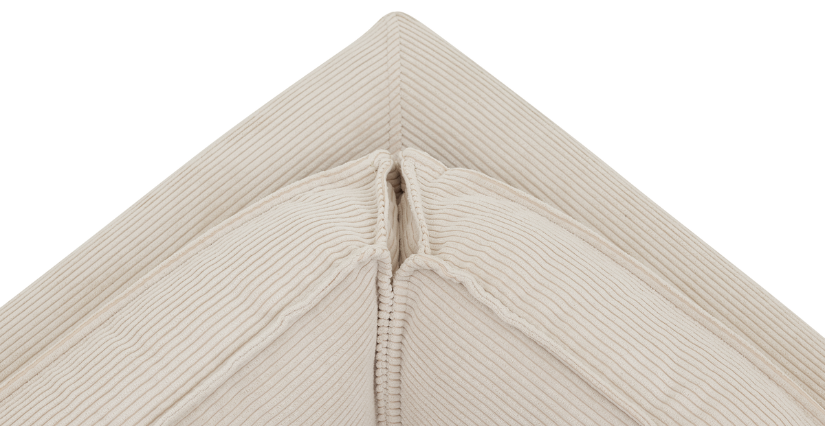 Klem Slim Kemik Köşe ve Puf Small Koltuk Takımı - Fitilli Kadife