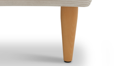 Klem Slim Kemik Köşe ve Puf Small Koltuk Takımı - Fitilli Kadife