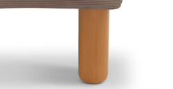 Klem Köşe & Puf ve Fildişi Berjer Koltuk Takımı - Fitilli Kadife & Doğal Doku