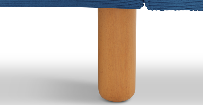 Klem Slim 231 x 231 Köşe Silindir Ahşap Ayak - Fitilli Kadife