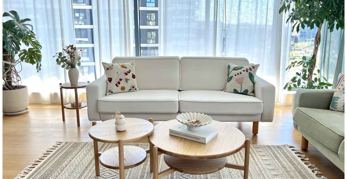 Klem Vanilya Üçlü ve Sisli Yeşil İkili Koltuk Takımı - Kadife & Fitilli Kadife