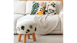 Jardin De Flores Punch Puf ve Kırlent Takımı