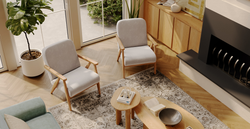 Klem Çağla Yeşili Vanilya 3-3-1-1 Koltuk Takımı - Kadife