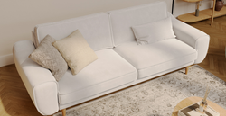 Klem Çağla Yeşili Vanilya 3-3-1-1 Koltuk Takımı - Kadife