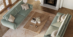 Klem Çağla Yeşili Kemik 3-3-1 Koltuk Takımı - Kadife & Fitilli Kadife