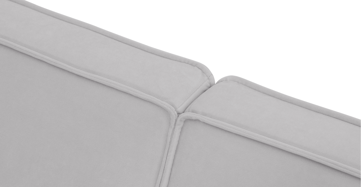 Klem Gri İkili ve Hardal Loveseat Koltuk Takımı - Kadife