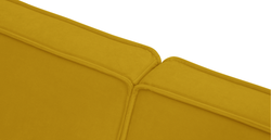 Klem Gri İkili ve Hardal Loveseat Koltuk Takımı - Kadife