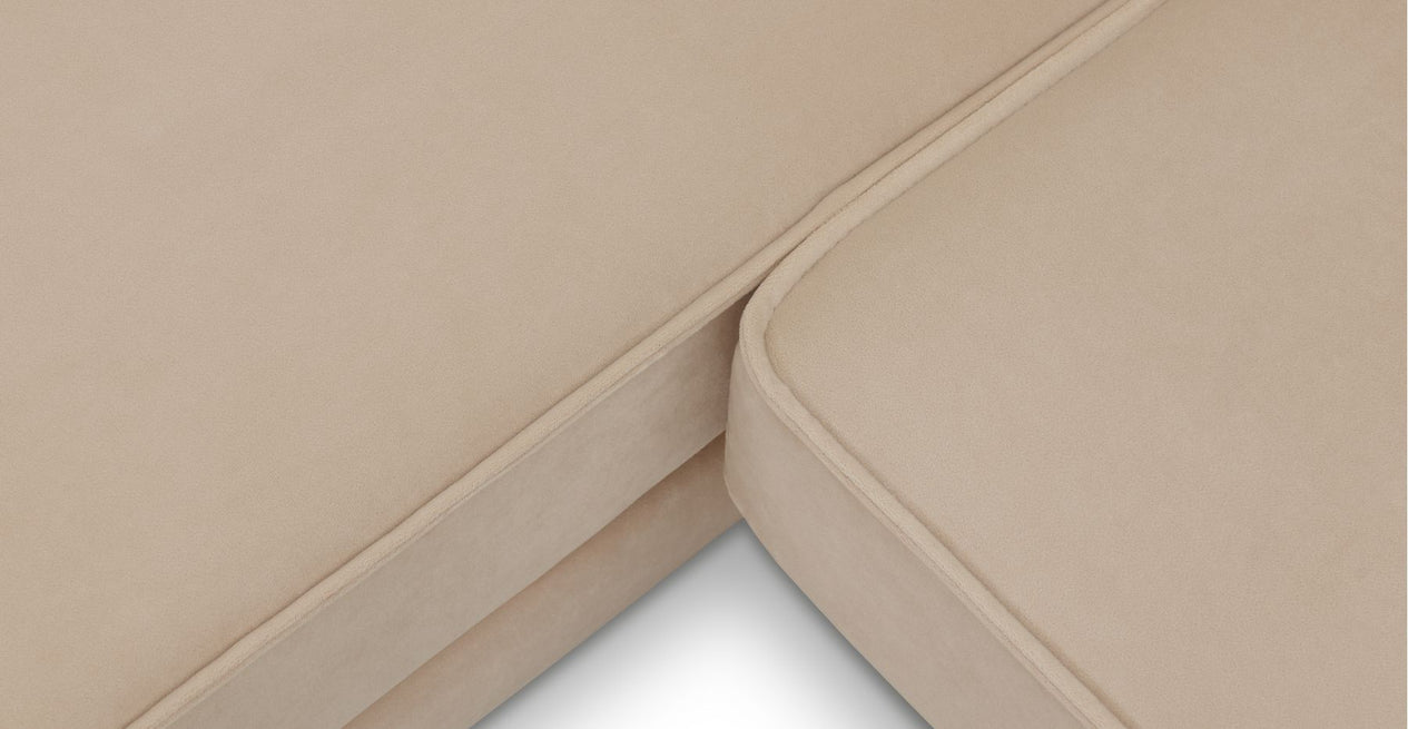 Klem Slim 312 x 171 Köşe Ahşap Ayak - Kadife