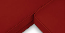 Klem Slim Kiremit Köşe ve Çakıl Tekli Koltuk Takımı - Kadife & Keten