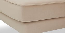 Klem Ekru Köşe ve Fildişi Berjer Koltuk Takımı - Kadife & Doğal Doku