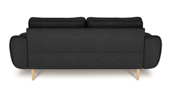 Klem İkili Koltuk Ahşap Ayak - Bukle