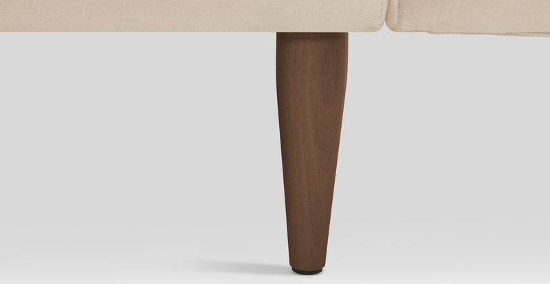 Klem Slim 383 x 283 Köşe Ahşap Ayak - Kadife