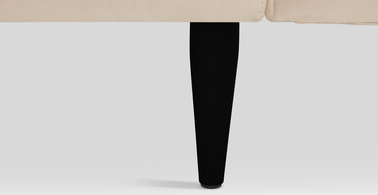 Klem Slim 240 x 171 Köşe Ahşap Ayak - Kadife