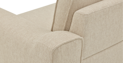 Klem Fildişi Üçlü ve Sisli Yeşil İkili Koltuk Takımı - Doğal Doku & Fitilli Kadife