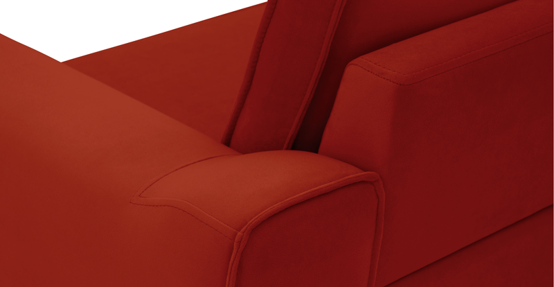 Klem Deniz Köpüğü Üçlü Kiremit Loveseat ve Puf Koltuk Takımı