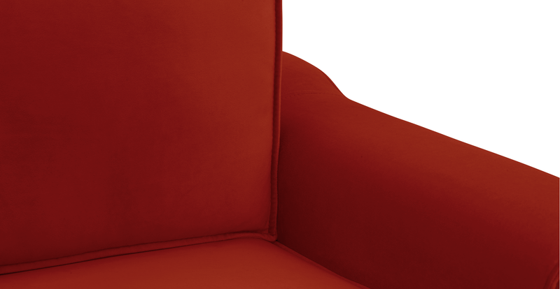 Klem Deniz Köpüğü Üçlü Kiremit Loveseat ve Puf Koltuk Takımı