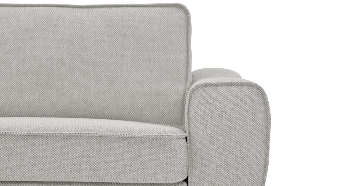 Klem Mermer Gri Köşe Koltuk ve Puf Takımı - Doğal Doku