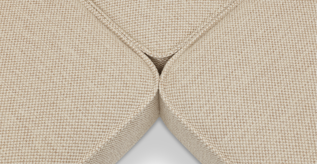 Klem Fildişi 346 x 210 Köşe ve Berjer Koltuk Takımı - Doğal Doku