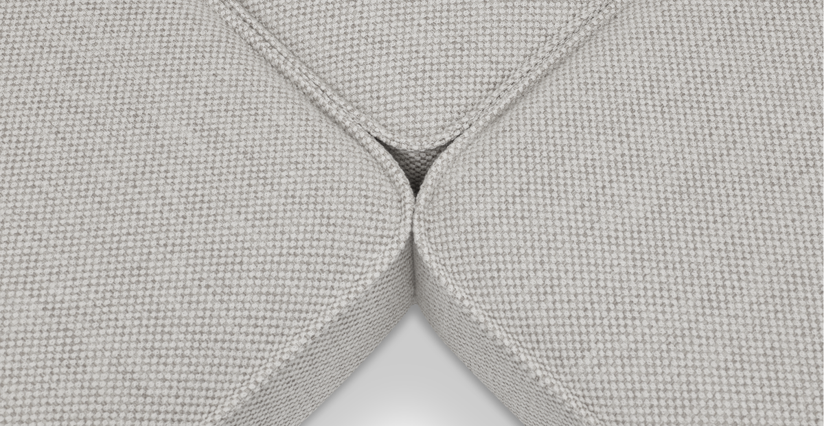 Klem Mermer Gri Köşe Koltuk ve Puf Takımı - Doğal Doku