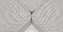 Klem Mermer Gri Köşe Koltuk ve Puf Takımı - Doğal Doku