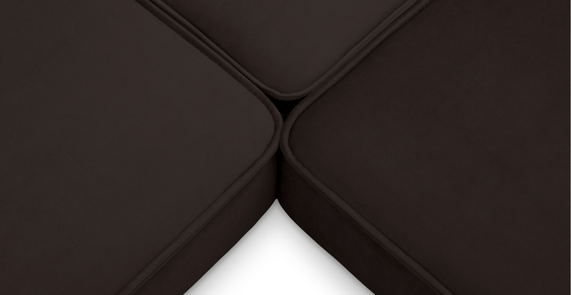 Klem Slim 203 x 203 Köşe Ahşap Ayak - Kadife