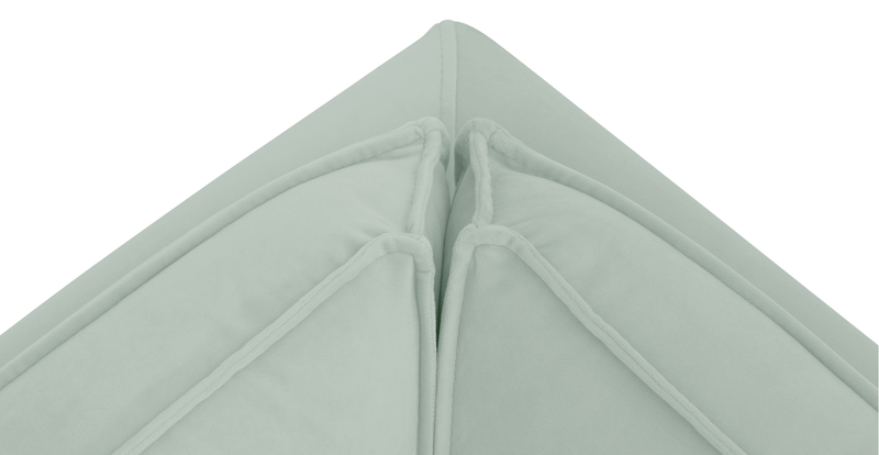 Klem Slim 303 x 303 Köşe Ahşap Ayak - Kadife