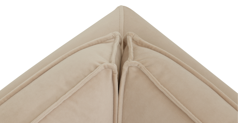 Klem Slim 203 x 203 Köşe Ahşap Ayak - Kadife