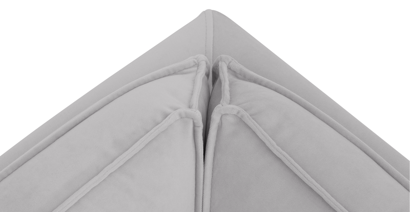 Klem Slim 303 x 303 Köşe Ahşap Ayak - Kadife