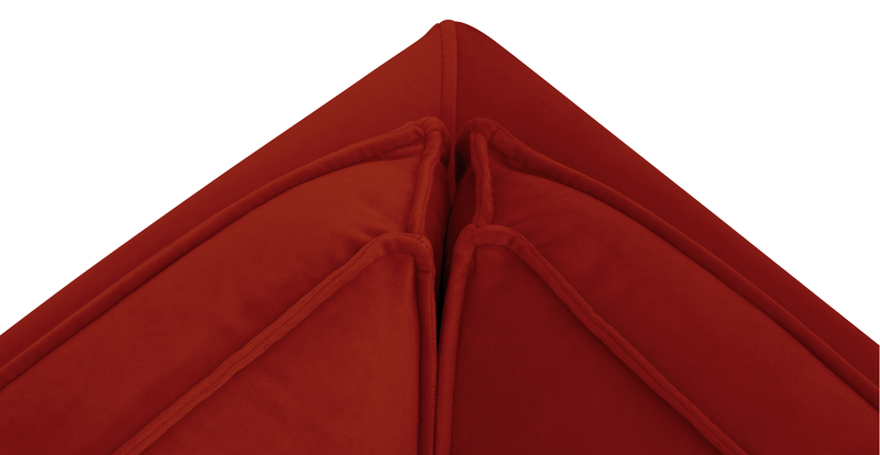 Klem Slim 203 x 203 Köşe Ahşap Ayak - Kadife