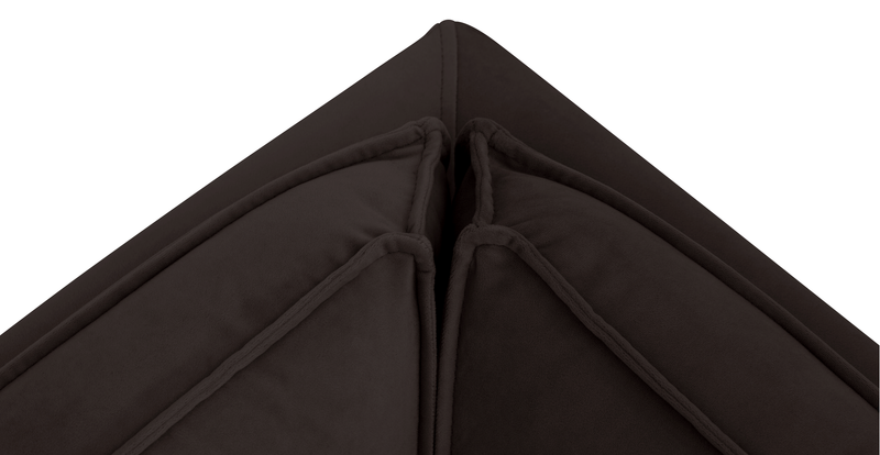 Klem Slim 303 x 303 Köşe Ahşap Ayak - Kadife