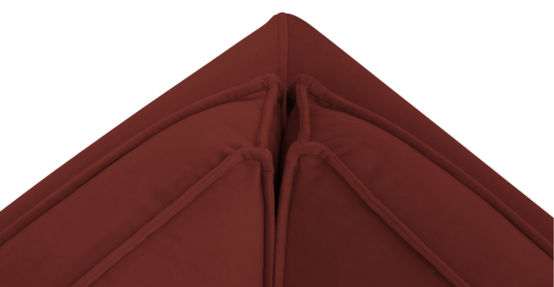 Klem Slim 303 x 303 Köşe Ahşap Ayak - Kadife