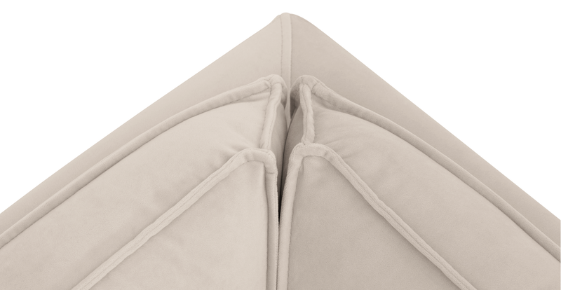 Klem Slim 203 x 203 Köşe Ahşap Ayak - Kadife