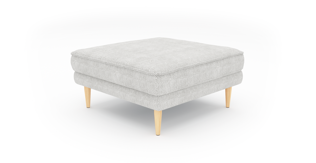 Klem Mermer Gri Köşe Koltuk ve Puf Takımı - Doğal Doku