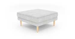 Klem Mermer Gri Köşe Koltuk ve Puf Takımı - Doğal Doku