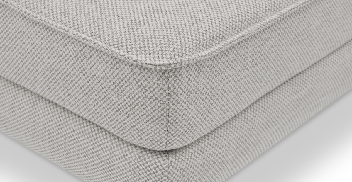 Klem Mermer Gri Köşe Koltuk ve Puf Takımı - Doğal Doku