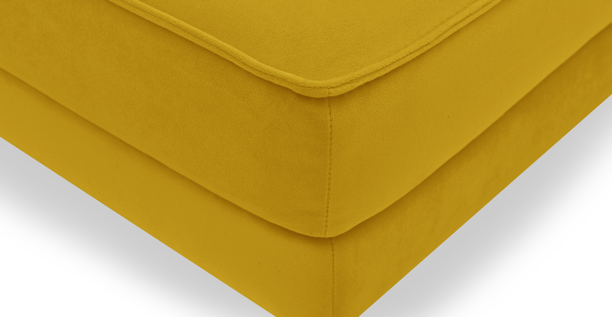 Klem Puf Small Ahşap Ayak - Kadife