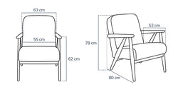 Klem Bej 280 x 171 Köşe ve Levy Yosun Berjer Koltuk Takımı - Performans Kadife