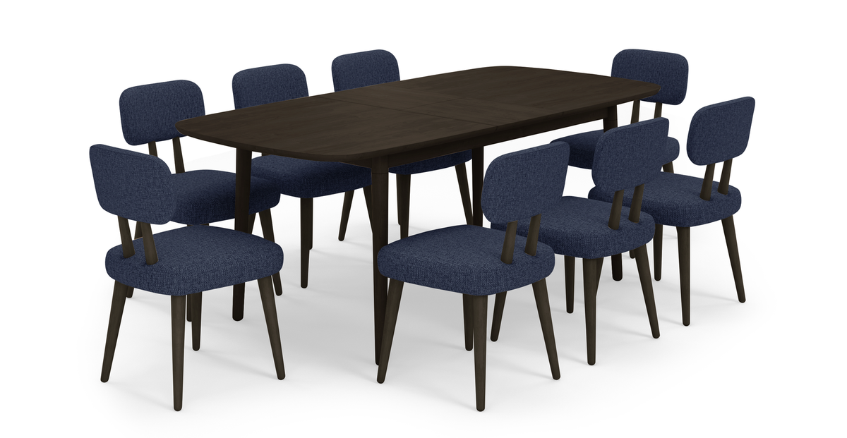 Lyno 97x160 Cm Açılır Yemek Masası Takımı (8Li Roa) - Keten