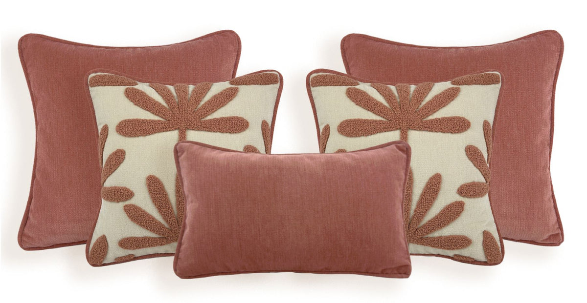 Maple Pembe 5Li̇ Punch Kırlent Takımı