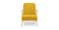 Klem Sisli Yeşil Köşe ve Hardal Levy Berjer Koltuk Takımı - Kadife & Fitilli Kadife