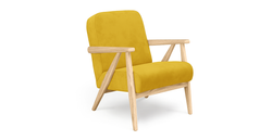 Klem Sisli Yeşil Köşe ve Hardal Levy Berjer Koltuk Takımı - Kadife & Fitilli Kadife