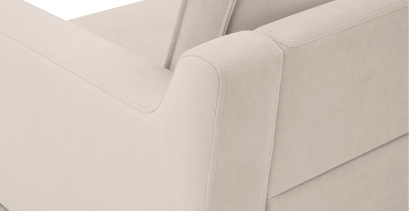 Klem Slim 303 x 303 Köşe Ahşap Ayak - Kadife