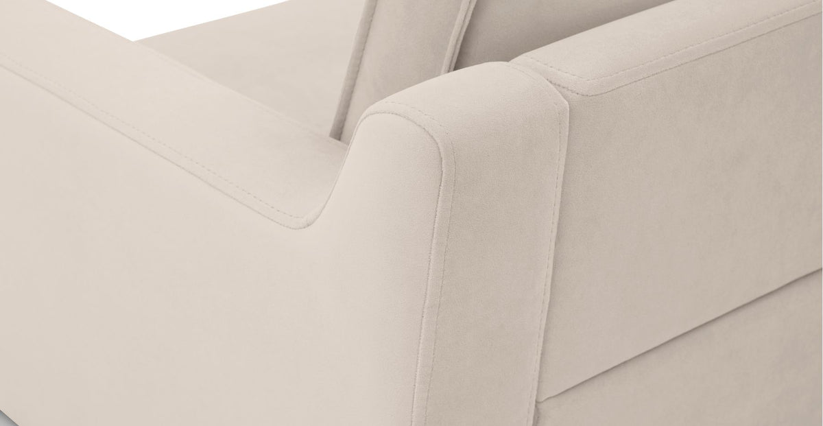 Klem Vanilya Üçlü ve Sisli Yeşil İkili Koltuk Takımı - Kadife & Fitilli Kadife