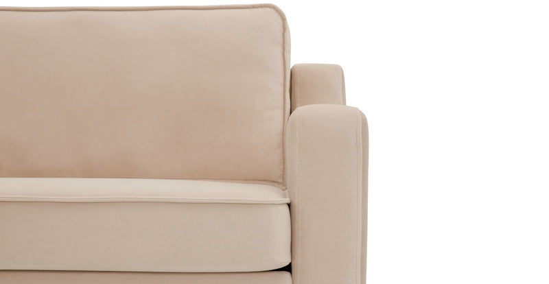Klem Slim 303 x 303 Köşe Ahşap Ayak - Kadife
